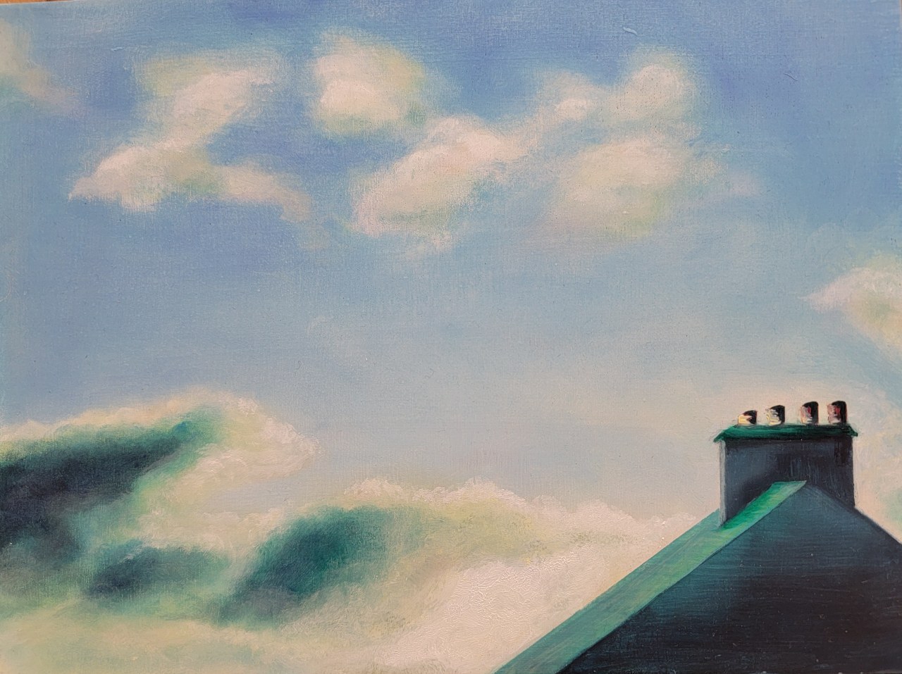 Roof on a cloud.